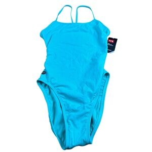 TYR Solid Cutoutfit One-Piece Swimsuit Seafoam NWT - Size Large (34)